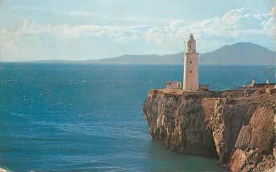Europa Point — farol sobre falésia — Gibilterra, Studio Fotográfico