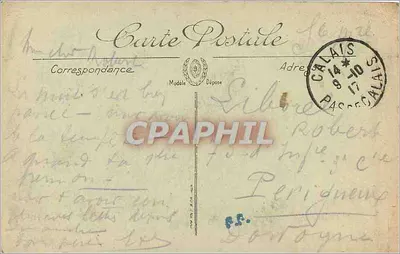Calais — Plaża — Godzina kąpieli — Rewers