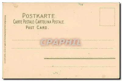 Cottage à beira de uma lagoa com ciprestes — editor Messerschmidt, série 1189 — Verso