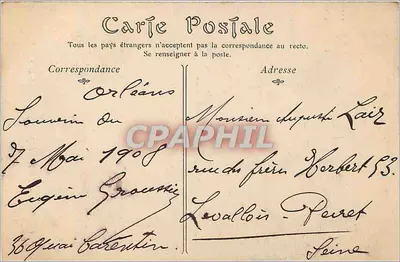 Katedra w Orléans — widok nocny — ND Phot, 30 rue Jeanne-d'Arc, Orléans — Rewers