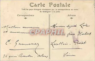 Orléans — Le Feste di Giovanna d'Arco, la sera del 7 Maggio 1906 — Edizione H. E. — Verso