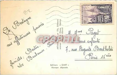 Cap-Fréhel — Fort de la Latte, Nowy Molo, Ekstremalna Półwysp, Skały i Wzgórza Małej i Dużej Fauconnière — Wydawnictwo Gaby, Nantes — Rewers