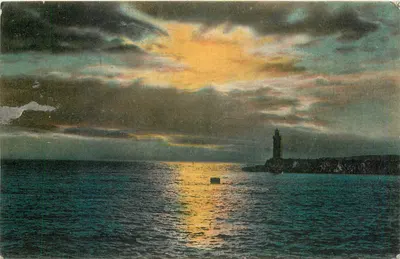 Farol da Ponta de Grave — pôr do sol — editor anônimo, n° 832