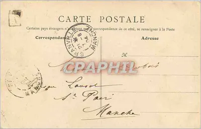 Mont-Saint-Michel — Carro de Genêts — editor não visível — Verso