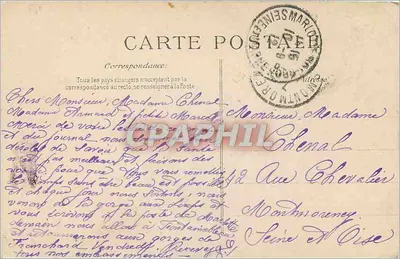 Floresta de FONTAINEBLEAU — Long Rocher — Editor E.P.D. n°223 — Verso
