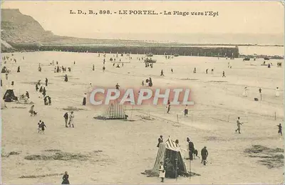 Le Portel — A Praia em direção ao Épi — L.D., B., 898