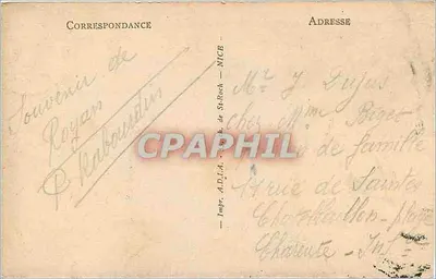 Royan — Las Cuevas de Meschers — Impr. A.D.I.A. St-Rach — Reverso