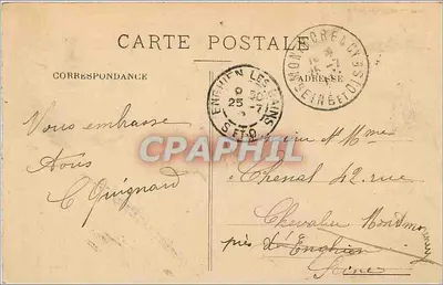 Tours — Plac Descartes i Duży Most — Wydawca: C. P. A. (nr 26) — Rewers