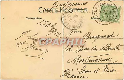 Anvers — Panorama portu — wydawca St. Maltoquin — Rewers
