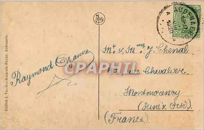 Audenarde — Hotel de Ville — Edição J. Vaudou-Bugardé-Stocké — Verso