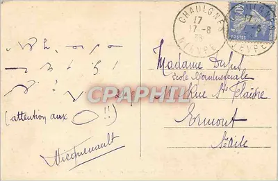 POUGUES-LES-EAUX (Nièvre) - Hotel Esplêndido — Foto Ch. C. — Verso