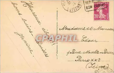 PLOUMANACH — O Oratório St-Guiric e o Castelo de Costaères — editor anônimo, n° 95 — Verso