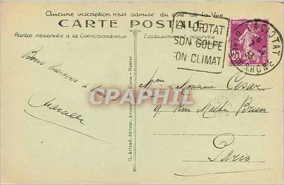 La Ciotat — Bec de l'Aigle — C. Artand, wydawca, Nantes — Rewers