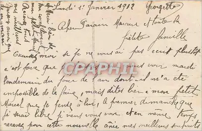 Vrouw in vacht — 'Goed jaar' — Fauvettes n°1198 — Achterkant