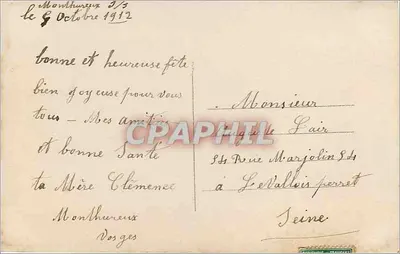 Vrouw met rozen — Meureuse — uitgever Dales n°157 — Achterkant