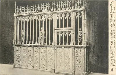 Grade de cerca da igreja de Puy-de-Dôme — Museu de Cluny — início do século xv