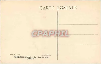 Bourges — A Abside — editor MAIT. COURRIER-WAGON — Verso