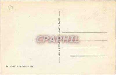 Douai — O Hotel de Ville — editor REAL-PROTO, Paris — Verso