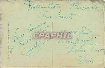 Palácio de Fontainebleau — Salão de Luís XIII — Coleção Artística L. Ménard — Verso