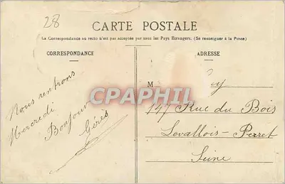 Anet - Wateroppervlak van het Kasteel en Molen van de Barillette — C. Fonceau, uitgave Orléans — Achterkant