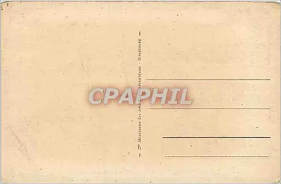 Compiègne — Zamek — widok z parku z statuą — wydawca nr 43 — Rewers