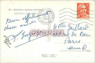 De gangen van Port-Bara — Saint-Pierre-Quiberon — Uitgaven GABY — Achterkant