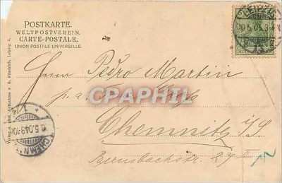 Augustusplatz — Leipzig — editor G. Friedrich, n° 246 — Verso