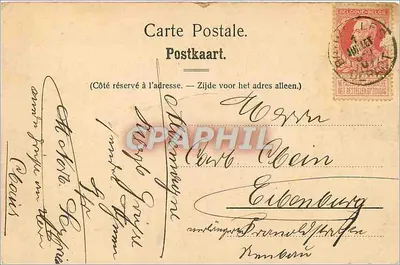Bruxelles, Ste Coudule (portale Sud) — Nels, Bruxelles, Serie 1 No 879 — Verso
