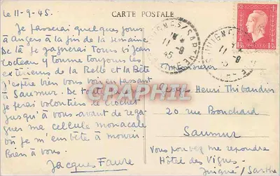 Solesmes (Sarthe) — Abpia Benedyktynów — Malteci, fot., Saülé-sur-Sarthe — Rewers