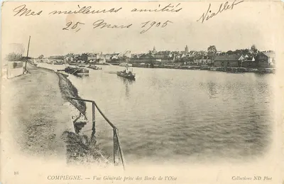 Compiègne — Vista Geral tirada das Margens do Rio Oise — Coleção ND Phot
