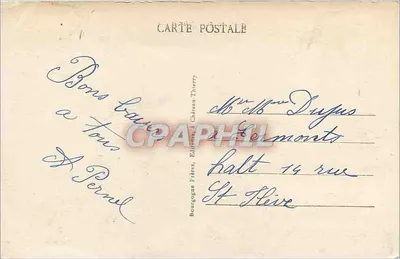 Sézanne (Marne) - A Igreja — Editor: Bourgogne Fidès, Château-Thierry — Verso