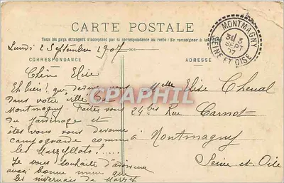 Clermont-Ferrand — A Catedral — Lib. Bougé-Déaul, 21, Rue de l'Écu — Verso