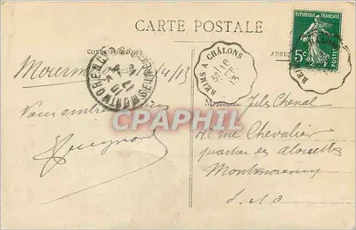Chalons-sur-Marne - De Kathedraal — onbekende uitgever, serie-nummer 67 — Achterkant