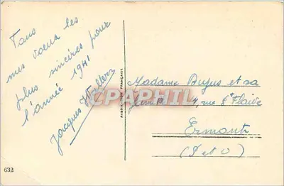 Vila nevada — Carta de boas-vindas — Editor não visível — Verso