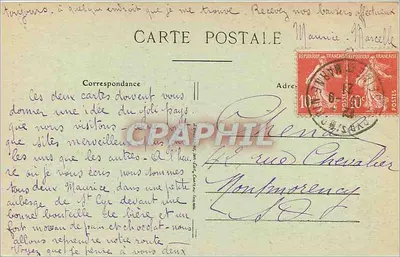 Saint-Cyr-sur-Morin — A Cascata do Choiset — Édit. Vve Boudroit — Verso