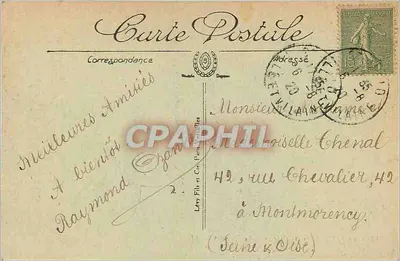 Cancale — O Môle no dia das Regatas — LL — Verso