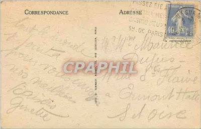 CAYEUX-SUR-MER — Pescadores aguardando a Maré — ND — Verso