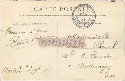 Morlaix — Vista geral dos Quais — A Fábrica de Tabacos — O Viaduto — Verso