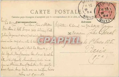 Nevers — Widok panoramiczny — B. F., Paris (1) — Rewers