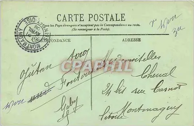 Fontainebleau — Perspectiva sobre o Lago — LL. — n°385 — Verso