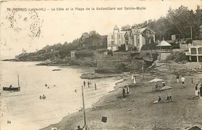 PORNIC (Loire-Inf.) — A Costa e a Praia da Noëveillard em Sainte-Marie — F. Clapen editores