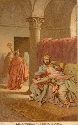 Excomunhão de Robert o Pio — cena histórica — CB, Paris, Pl. N° 49