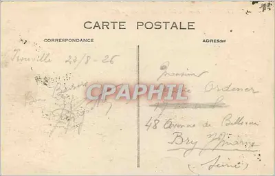 Trouville — A Partida do Navio do Havre — Editor: n° 96 — Verso