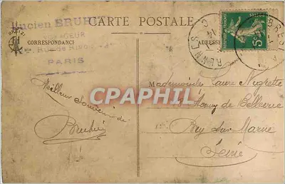 St-Brieuc-Légué — Die Regatten, Aufnahme von der Terrasse des Hotels Terminus — Sammlung E. Hamonic — Rückseite