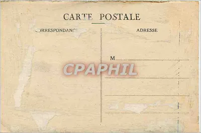 La Pointe du Raz (Finistère) — widok z falistego wybrzeża i fara — Almanach Vermot, Cl. Horizons de France — Rewers