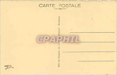 Bordeaux — Gara Saint-Jean i Hotel Terminus — Wydawnictwo La Cigogne, 32, rue Pau — Rewers