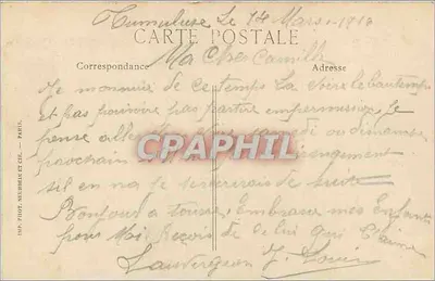 Bourges — Zamek Jacques-Cœur i Plac Berry — ND. Fot. — Wyd. Fot. Seurbein i Cie, Paryż — Rewers
