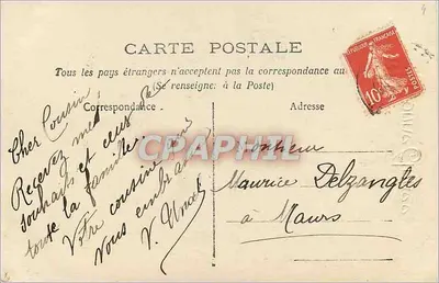 Jeune femme en bonnet et écharpe de fourrure — tenant un couronne de gui — éditeur Iriso, n° 2816 — Rewers