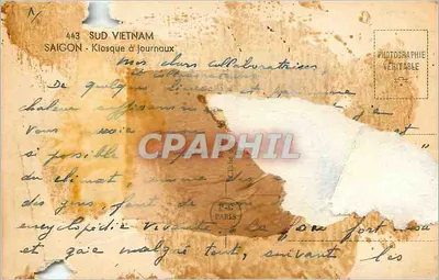 Kioszek gazetowy — Saigon, Południowy Wietnam — A. Portail n°2 — Rewers