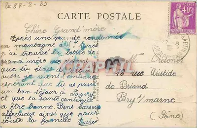 Menton — Stare miasto — Foto Munier, nr 43 — Rewers